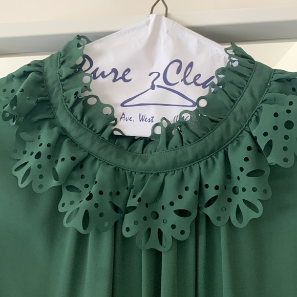 See from Chloe - Green Openworks dress - Picture 6 of 7